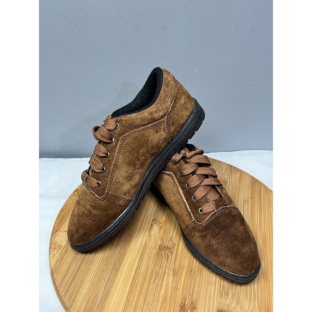 Northwest Territory Shoes Womens 6.5 Brown Suede Leather Low Top Lace Up 69410